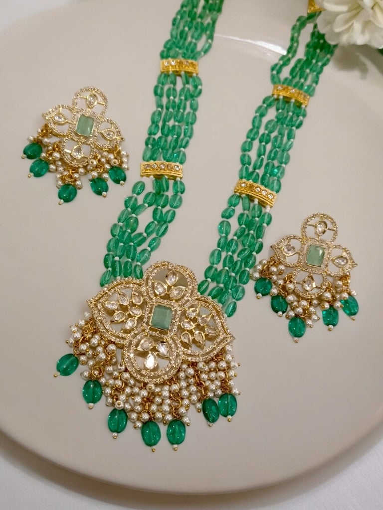 GREEN MITRA JEWELLERY SET