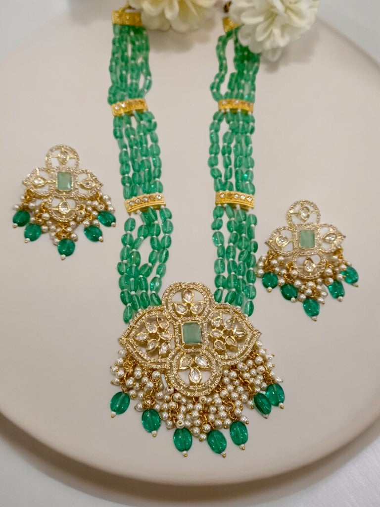 GREEN MITRA JEWELLERY SET