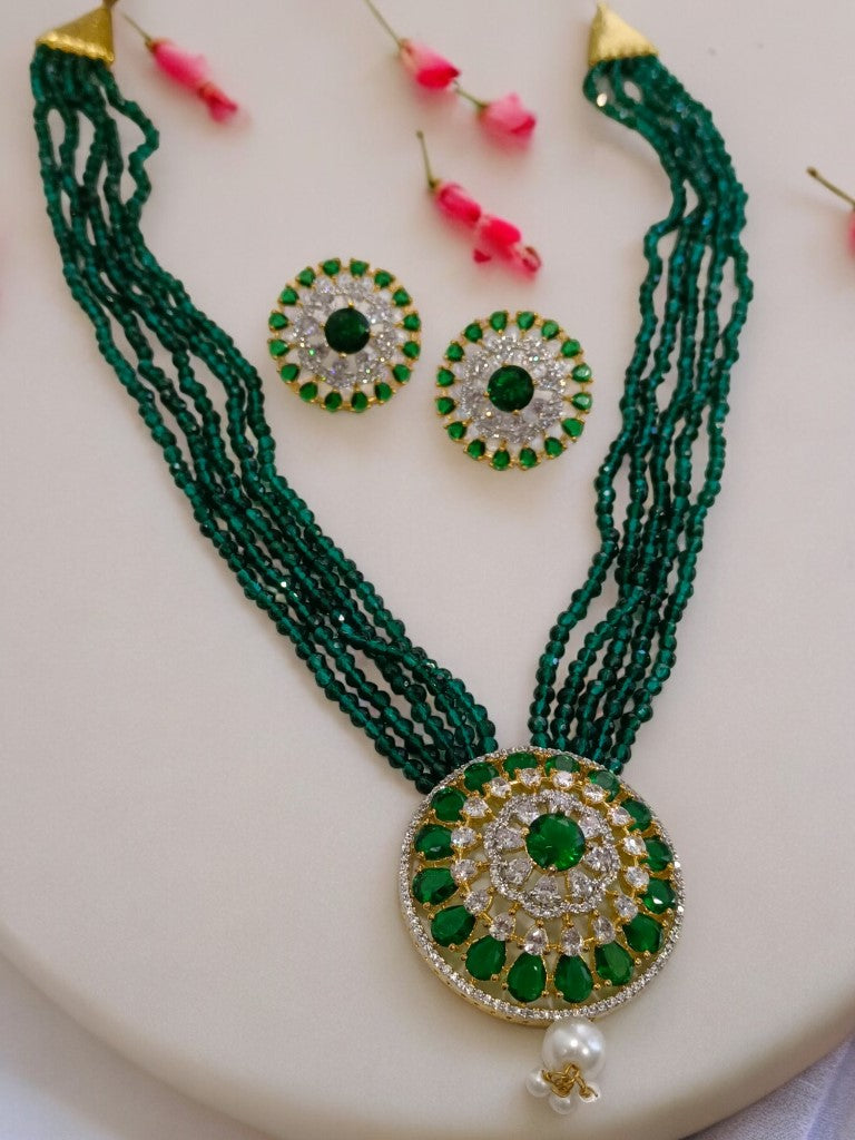 GREEN PADMA JEWELLERY SET