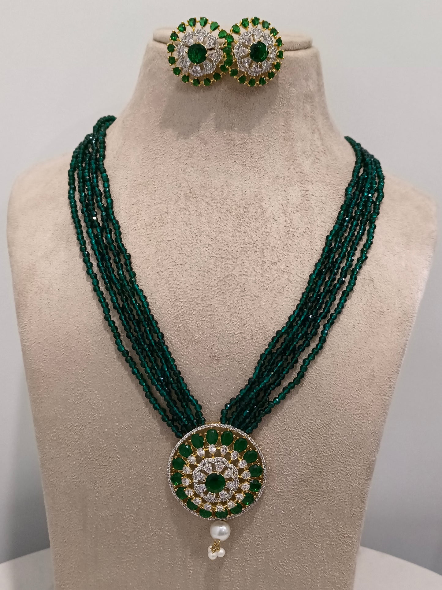 GREEN PADMA JEWELLERY SET