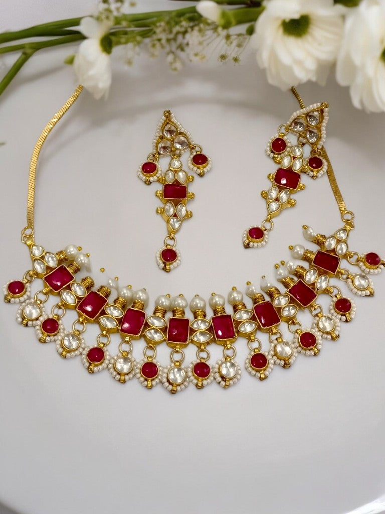 RUBY AYATEE JADAU JEWELLERY SET