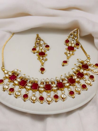RUBY AYATEE JADAU JEWELLERY SET