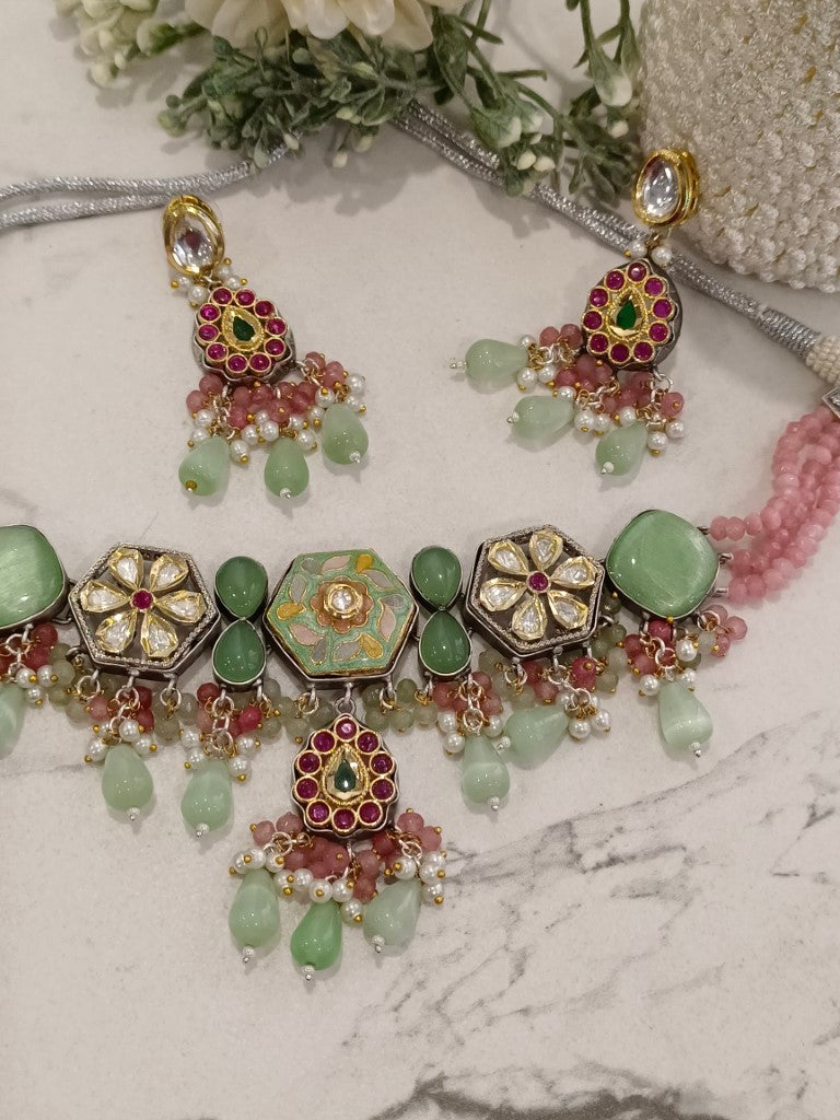 MULTI GEHNA THAPPA JADAU JEWELLERY SET