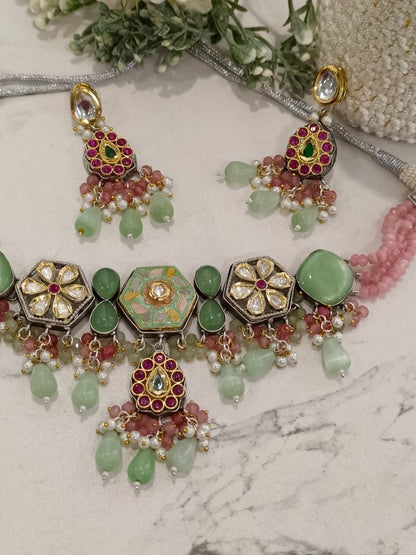 MULTI GEHNA THAPPA JADAU JEWELLERY SET