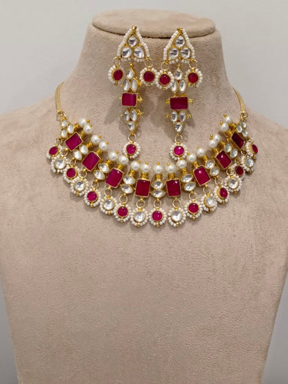 RUBY AYATEE JADAU JEWELLERY SET