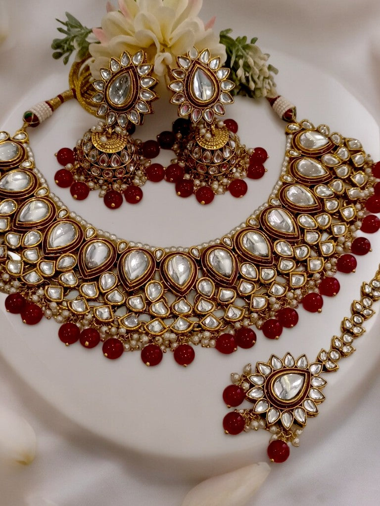 RED CHAYA JEWELLERY SET