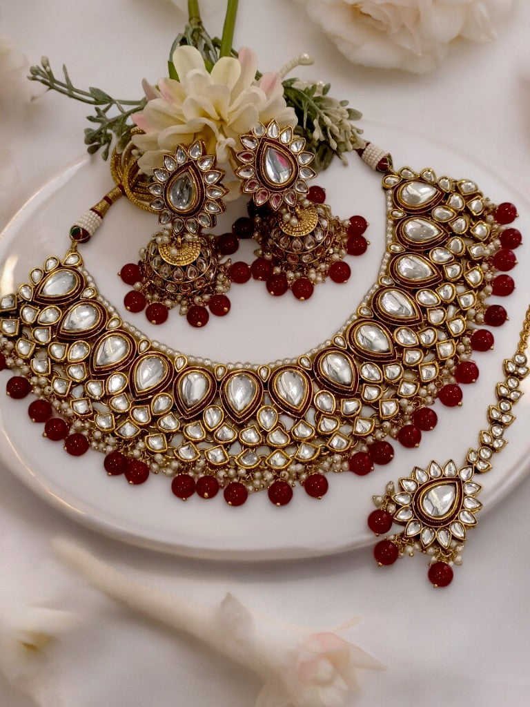 RED CHAYA JEWELLERY SET