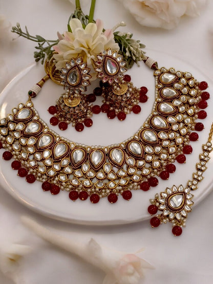 RED CHAYA JEWELLERY SET