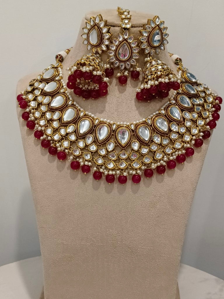 RED CHAYA JEWELLERY SET