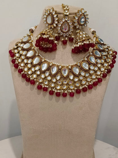 RED CHAYA JEWELLERY SET