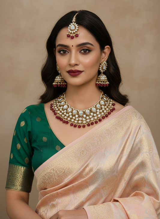 RED CHAYA JEWELLERY SET