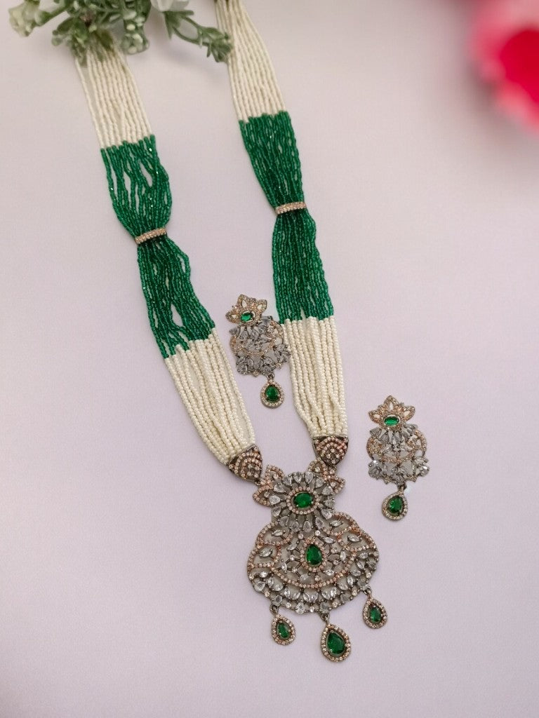 GREEN KINSLEY DIAMOND JEWELLERY SET