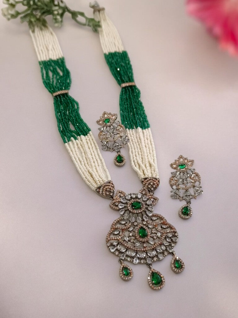 GREEN KINSLEY DIAMOND JEWELLERY SET