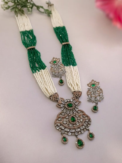 GREEN KINSLEY DIAMOND JEWELLERY SET
