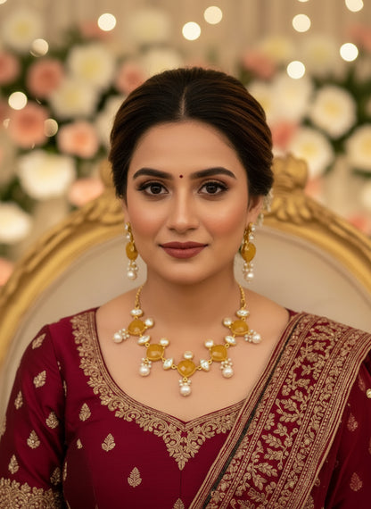 YELLOW TENA JEWELLERY SET