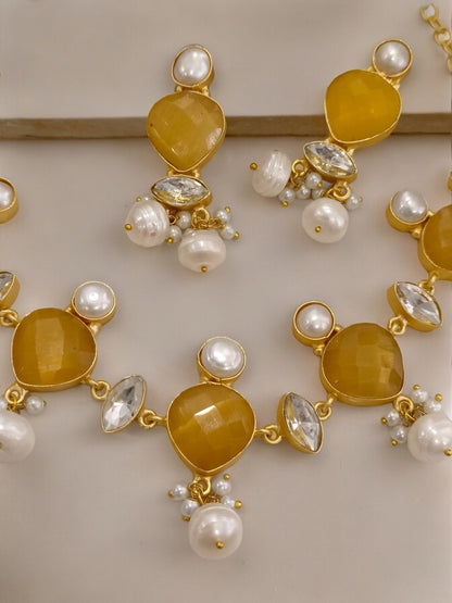 YELLOW TENA JEWELLERY SET