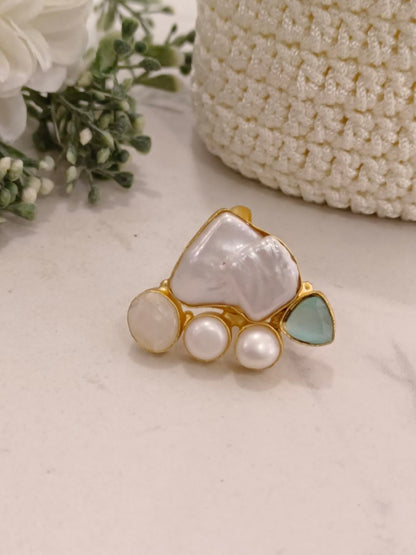 MULTI JASMINE SEMI PRECIOUS RING