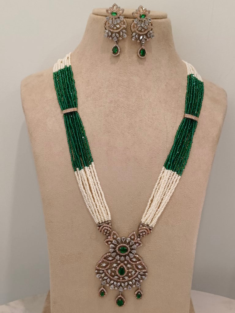 GREEN KINSLEY DIAMOND JEWELLERY SET