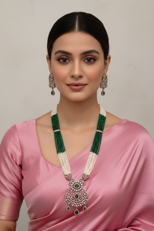 GREEN KINSLEY DIAMOND JEWELLERY SET