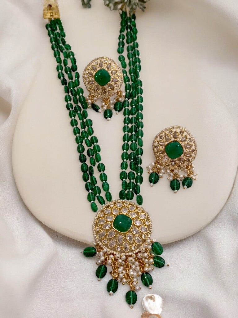 GREEN NATALIA JEWELLERY SET