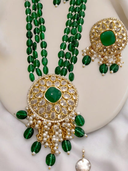 GREEN NATALIA JEWELLERY SET