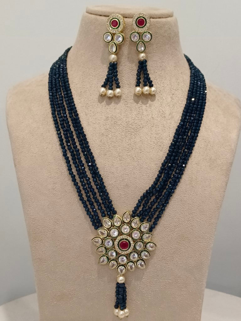 BLUE LEAH JEWELLERY SET