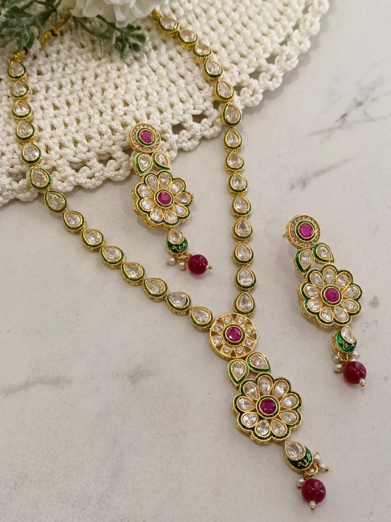 RUBY AARADHYA JEWELLERY SET
