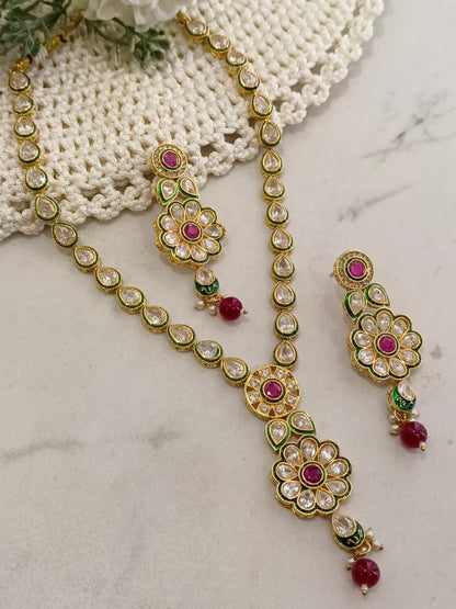 RUBY AARADHYA JEWELLERY SET