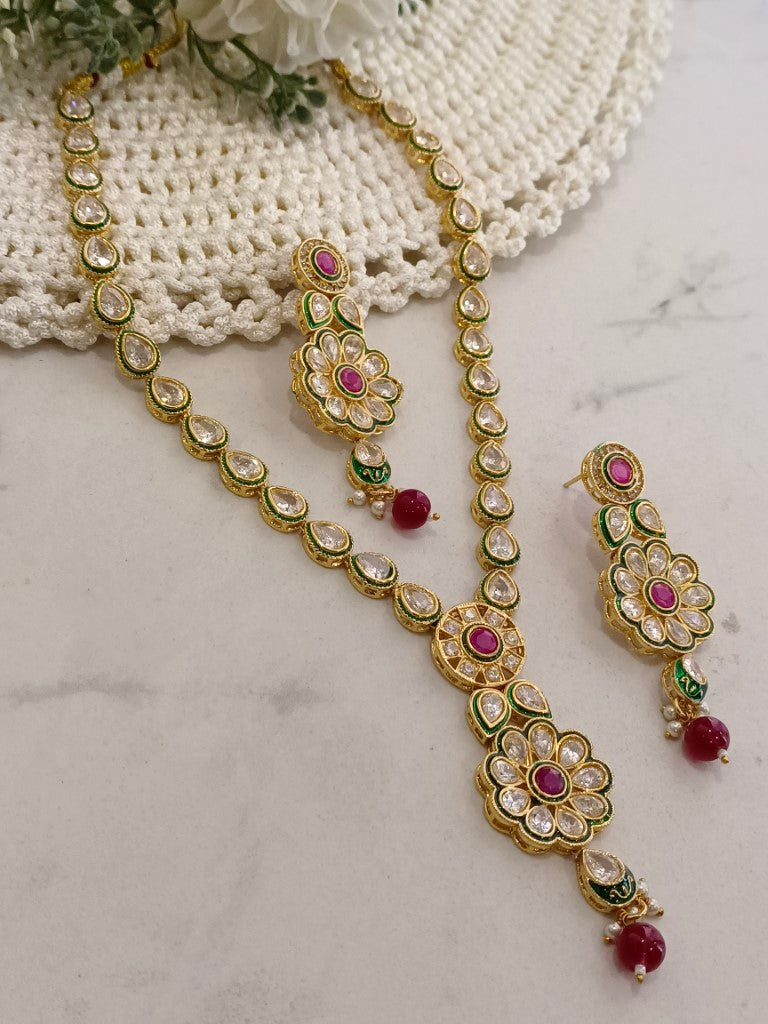 RUBY AARADHYA JEWELLERY SET