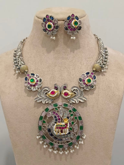HIRAN AEDELE GERMAN SILVER JEWELLERY SET