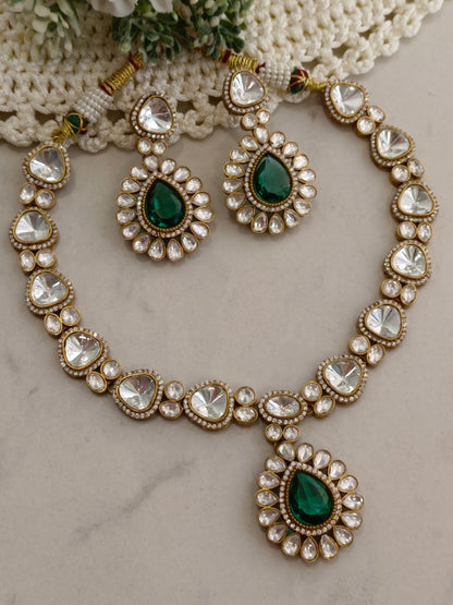 GREEN BIPASHA ZIRCONIA JEWELLERY SET