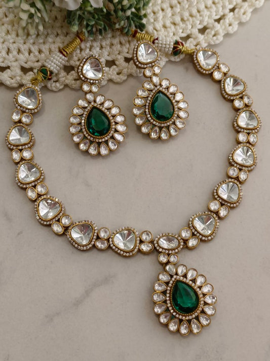 GREEN BIPASHA ZIRCONIA JEWELLERY SET