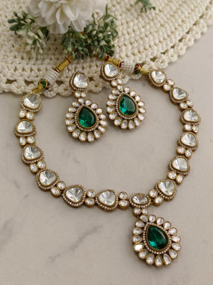 GREEN BIPASHA ZIRCONIA JEWELLERY SET