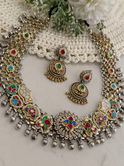 MULTI MADDIE GERMAN SILVER JEWELLERY SET