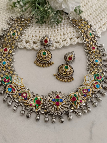 MULTI MADDIE GERMAN SILVER JEWELLERY SET