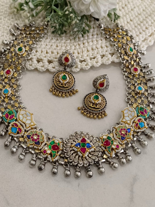 MULTI MADDIE GERMAN SILVER JEWELLERY SET