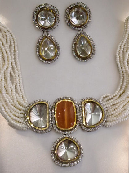 ORANGE TANIKA JEWELLERY SET