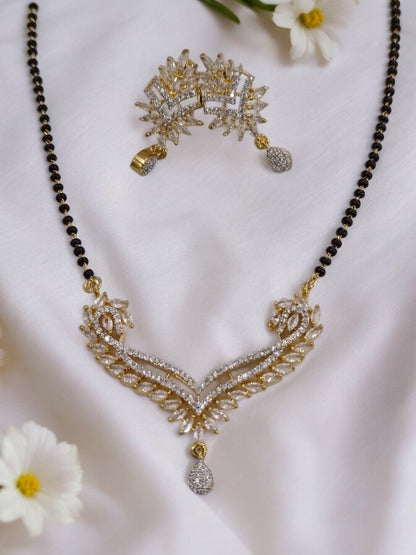 GOLD VANSHIKA DIAMOND MANGALSUTRA SET