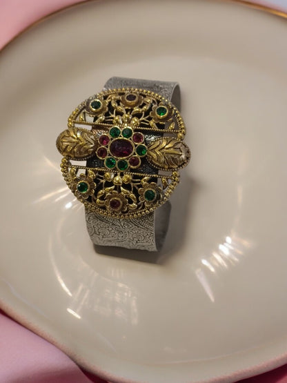 MULTI MIHIRA GERMAN SILVER BANGLE