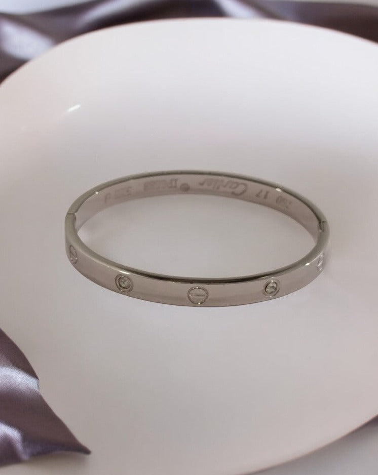 SILVER DIAMOND CARTIER ORVIN BRACELET
