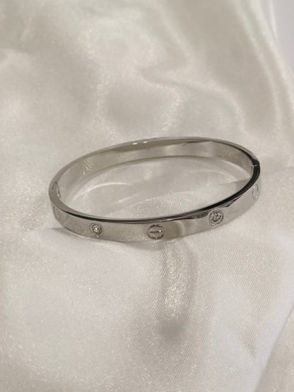 SILVER DIAMOND CARTIER ORVIN BRACELET