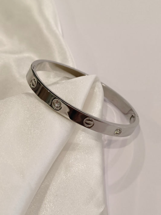 SILVER DIAMOND ORVIN BRACELET