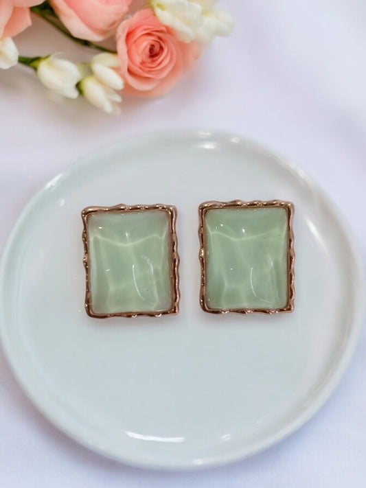 SEA GREEN STONE BREANNA EARRINGS