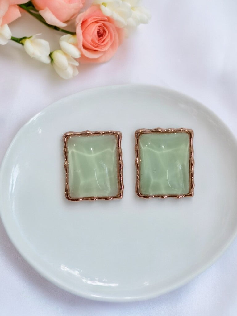 SEA GREEN STONE BREANNA EARRINGS