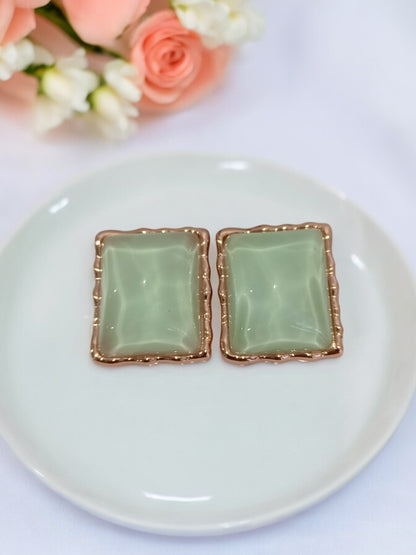 SEA GREEN STONE BREANNA EARRINGS