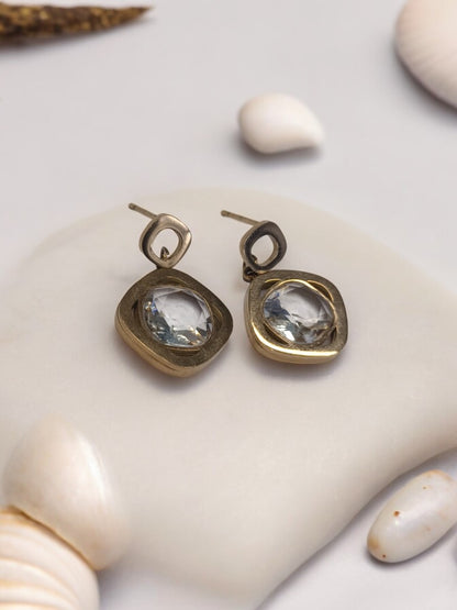 GOLD DIAMOND BELLA EARRINGS