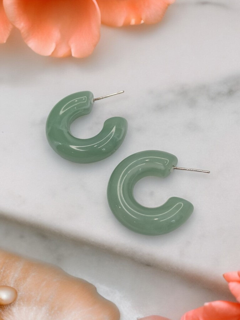 SEA GREEN AMY EARRINGS