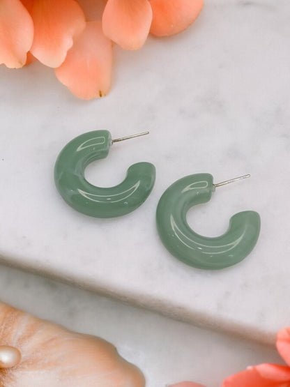 SEA GREEN AMY EARRINGS