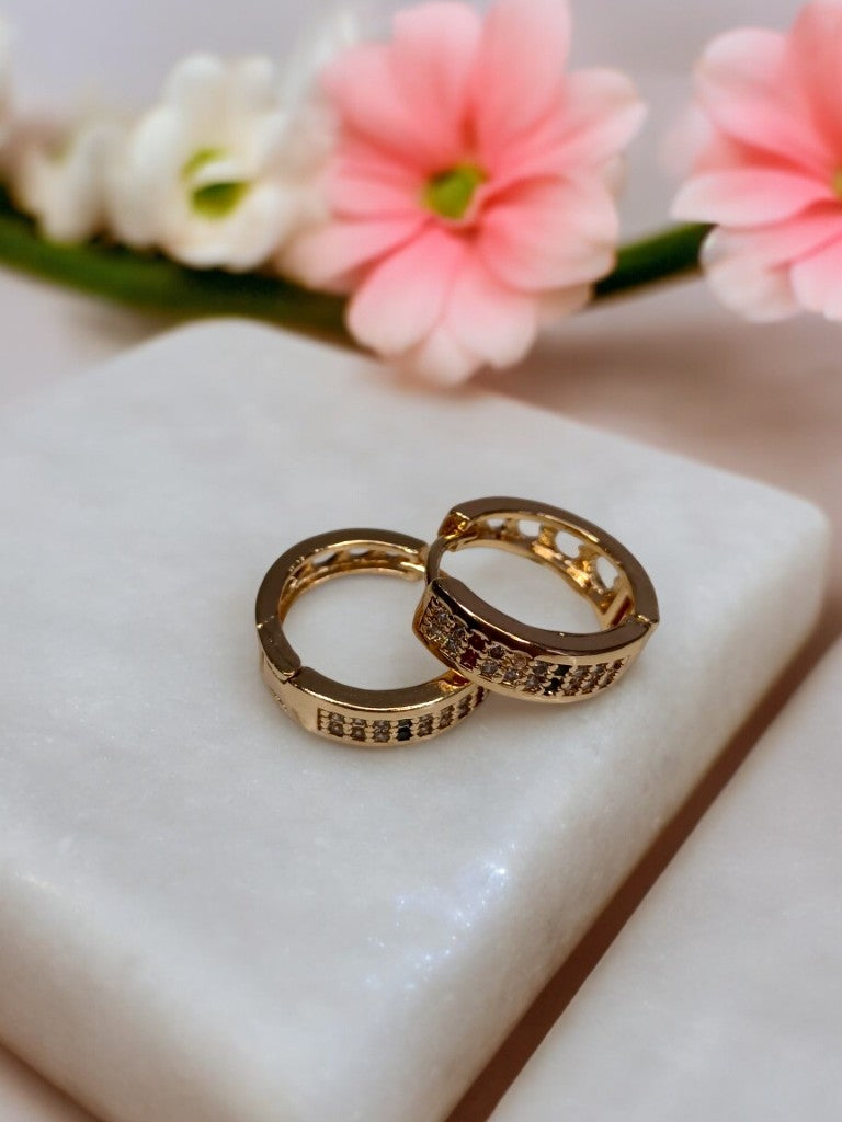 GOLD MULTI DIAMOND FIONA EARRINGS