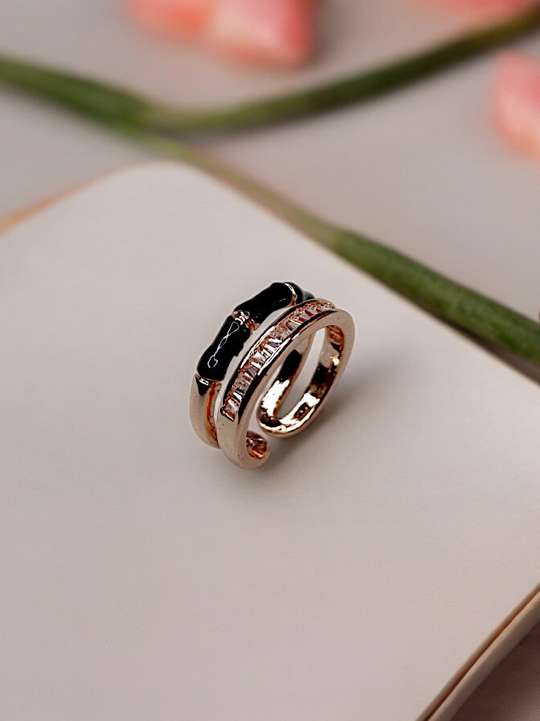 ROSE GOLD DIAMOND FIONNE RING